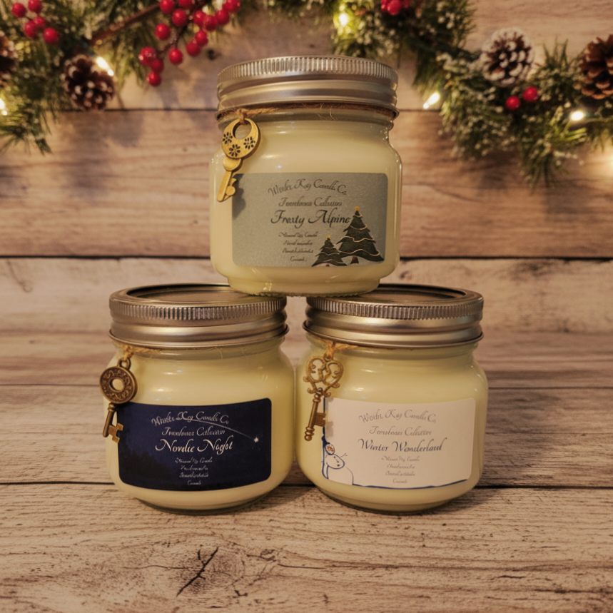 Farmhouse Winter Collection Trio ~ 3 Soy Candles